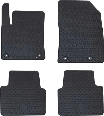 Image de Tapis de voiture 4 pcs Noir Caoutchouc
