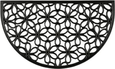 Produktbild von Fußmatte Nabucco schwarz, 45 x 75 cm halbrund