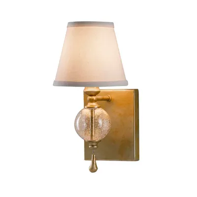 Immagine prodotto di Lampada da parete con paralume crema cromo Argento 1xE14 40W Feiss