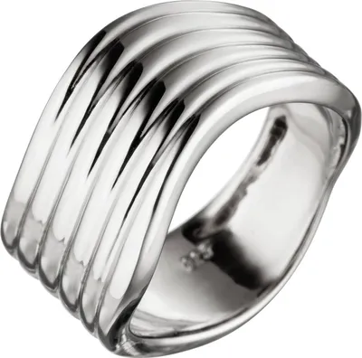 Produktbild von Gr. 60 Damen Ring breit 925 Sterling Silber Silberring