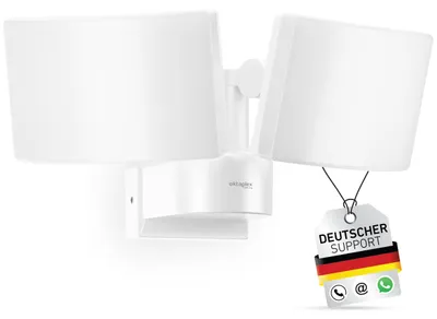 LED-Wandleuchte Cali Dos, schwenkbar, 40W, 3200lm, IP65, weiß