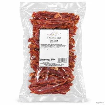Produktbild von 900g feinstes Entenfilet - Kauspaß für Hund und Katze - schonend luftgetrocknet - Vorteilspreis - Naturprodukt - Hundeleckerli - Entenfleisch