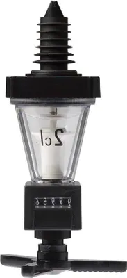 Image de Doseur 2 cl en plastique noir transparent