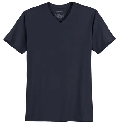 Produktbild von T-Shirt V-Ausschnitt dunkelblau Redfield Übergröße