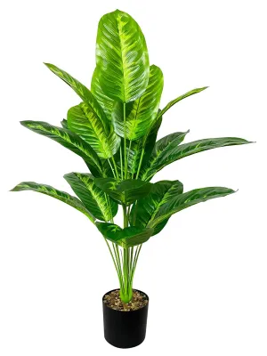 Künstliche Palme 80 cm im Topf, tropische Dekoration