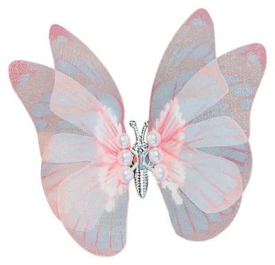 Produktbild von Haarspange mit Schmetterlingsdekor in Farbverlauf und Imitationsperlen – Exquisites Design – Haarspange – Haaraccessoire C