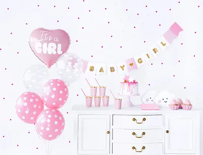 Produktbild von Dekorationsset: It's a Girl (49-teilig)