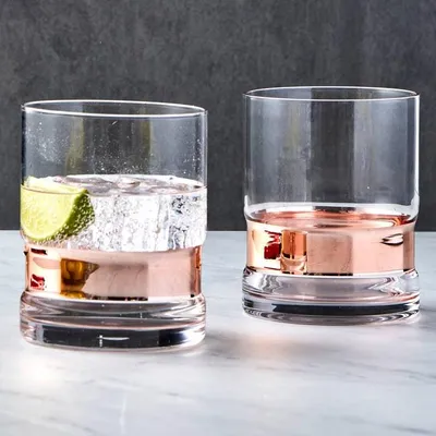 Imagen del producto de Anton Studio Designs, vasos para whisky SoHo, color bronce, juego de 2 unidades