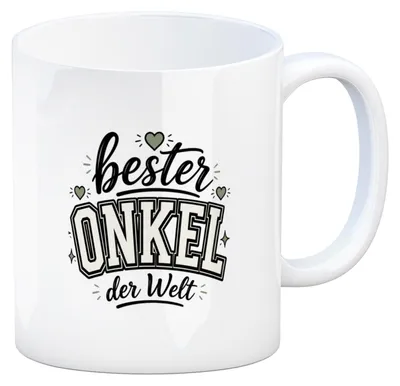 Produktbild von Kaffeebecher bester Onkel - Kaffeetasse mit Familienbotschaft Mit Spruch: