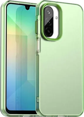 Produktbild von Hülle für Samsung Galaxy A17/A26 - Phonesta HardFrost Semi-Transparent Back Cover - Matt Grün