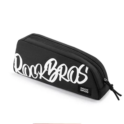 Immagine prodotto di ROCKBROS borsa per tubo superiore Borsa per bicicletta Borsa da ciclismo resistente all'usura per MTB 0,8L Nero