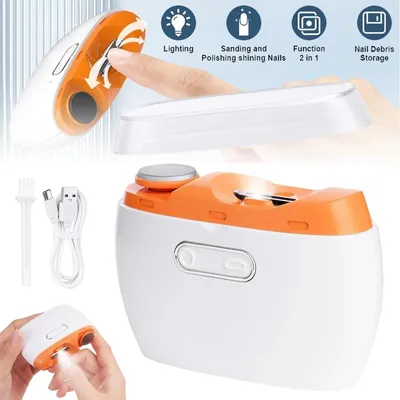 Produktbild von 2 in 1 Elektrischer Nagelknipser Automatisch Polieren Nagelfeile Nagelschneider