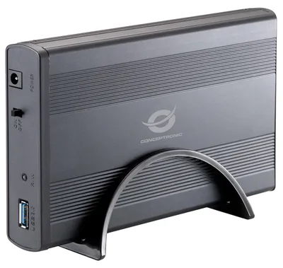 Obrázek produktu pro Conceptronic CHD3DUSB3, Rámeček na HDD, 3.5", SATA, Serial ATA II, 4,8 Gbit/s, USB konektivita, Grafit