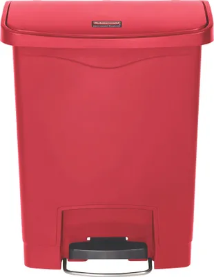 Produktbild von Rubbermaid Tret Abfalleimer Slim Jim 30 Liter rot
