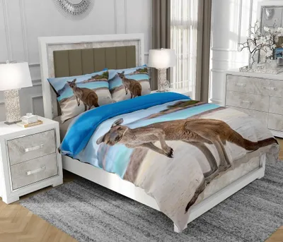 Obrázok produktu pre Obliečky 140x200 cm + 2x70x80 cm, 3-dielna súprava, 100% bavlna (bavlnený satén), zips, viacfarebná - SOVIO | So.0318