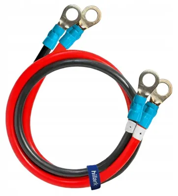 Imagen del producto de Cable flexible de 25 mm² para transformadores de tensión, 2 x 4 metros, con terminales de anillo M8