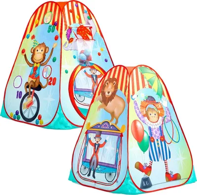 Obrázek produktu pro Dětský cirkusový stan Pop-it-up - 90x90x110 cm polyester