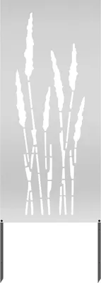Obrázek produktu pro vidaXL Zahradní zástěna stříbrná 50 x 140 cm Pozinkovaná ocel