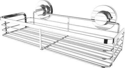 Produktbild von Cornat Duschkorb 3 in 1 – Verchromt – Extra langer & flacher Korb