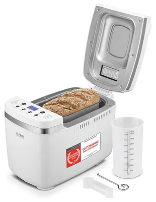 Immagine prodotto di Macchina per il pane TZS First Austria | 850 W | Capacità fino a 1,35 kg | 14 programmi automatici | Livelli di doratura regolabili, timer ecc. | Bianco *Articolo di seconda scelta*