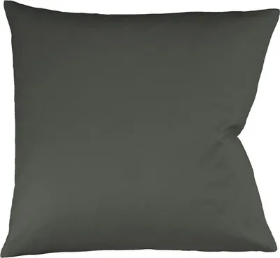 Produktbild von Fleuresse Interlock-Jersey-Kissenbezug uni colours anthrazit 9031