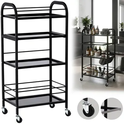 Image de Table chariot pour cosmétique chariot avec quatre étagères pour Salon 1018B