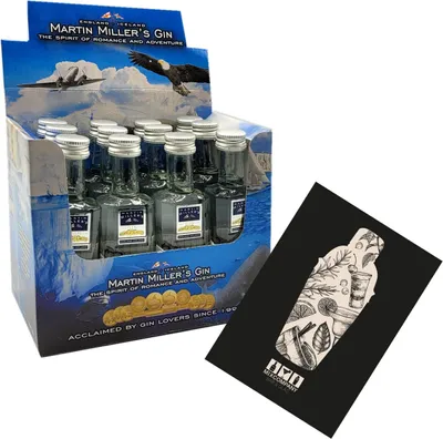 Produktbild von Martin Miller Gin Miniatur 12x 50ml (40% vol) England Iceland Mini- [Enthält Sulfite]