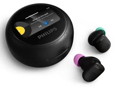 Produktbild von Philips TAMS3BK/00, True Wireless Stereo (TWS), Anrufe/Musik, 20 - 20000 Hz, 1,98 kg, Kopfhörer, Schwarz