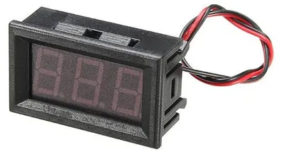 Produktbild von LED-Panel-Voltmeter 5 V - 99 V DC, rot