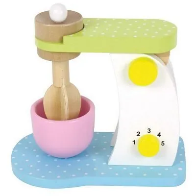 Obrázek produktu pro Dřevěný mixér – hračka pro děti od 3 let – kuchyňská sada pro malé kuchaře (21 × 10 × 21 cm)