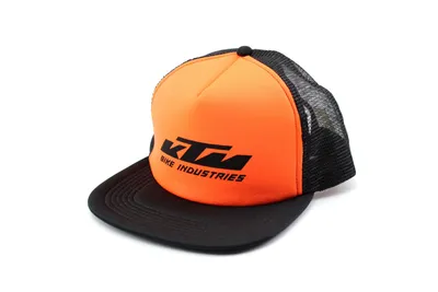 Obrázok produktu pre KTM baseballová čiapka mesh cap black orange s logom, nastaviteľná