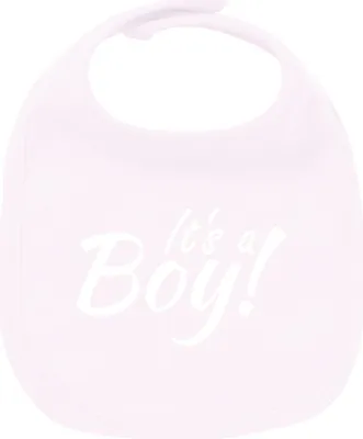 Produktbild von Huuraa Unisex Babylatz It`s a Boy! Schriftzug Geschenk Babypink  Baumwolle It`s a Boy! Mitbringsel
