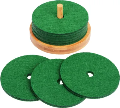 Produktbild von GRÄWE 8 Glasuntersetzer mit Halter grün