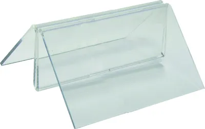 Produktbild von Menükartenhalter 100x80x38mm glasklar Packung mit 12 Stück