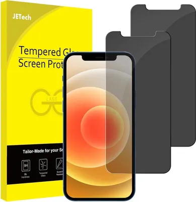 Produktbild von Displayschutzfolie für iPhone 12/12 Pro 6,1 Zoll, Blickschutz 9H gehärtetes Glas, 2 Stück