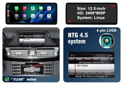 Image de Écran tactile multimédia, CarPlay sans fil, compatibilité Android Auto, écran NTG 4.5 de 12,3 pouces