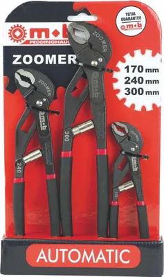 Immagine prodotto di Peddinghaus Zoomer Set di 3 pinze per pompe dell'acqua, 6483030001