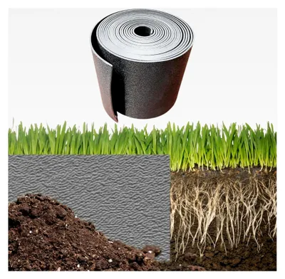 Produktbild von Flexible Rasenkante aus Kunststoff, Beetumrandung, 6 m lang, 15 cm hoch, Grau