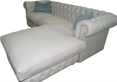 Image de Canapé en velours Canapé d'angle Chesterfield textile Tissu Canapé d'angle rembourré Canapé d'angle