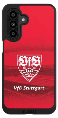 Produktbild von NIVOCASE Handyhülle für Samsung Galaxy A17 5G  Hülle NIVOpure Case Schwarz Offizielles Lizenzprodukt Stadion VfB Stuttgart