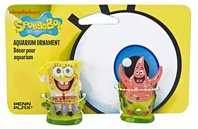 Aquarien-Deko-Set Bob & Patrick, PVC, 5,1 cm