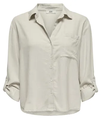 Produktbild von JDYCAYA LINEN LOOSE L/S SHIRT WVN N Moonbeam XL