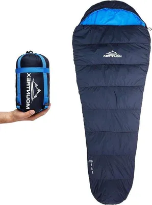 Productafbeelding van Famanu slaapzak: ultralicht en compact - geschikt voor 3-4 seizoenen, kan gekoppeld worden (205 x 80 cm)
