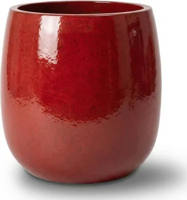 Zdjęcie produktu dla Doniczka ceramiczna Provencelia SOCRATE Tropikalna czerwień, Ø32 cm x H33 cm, mrozoodporna