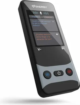 Obrázek produktu pro Energy Sistem 50024, Hlasový a fotografický překladač, Offline, Online, Arabština, CHN (S), CHN (T), Čeština, Německý, Holandský, Angličtina, Španělština,..., Černá, CHN (S), Německý, Angličtina, FRA, Hindština, Italština, Japonština, Korejština, NLD,..., Knoflíky, Dotyk