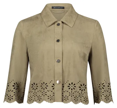 Produktbild von Betty Barclay Blazerjacke Kurz 3/4 Arm Soft Olive 46