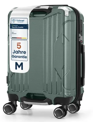 Obrázek produktu pro Kufr 4FLY s pevnou skořepinou, velikost M, 54 × 37 × 23 cm (36 l), z polykarbonátu – s TSA zámkem, 4 dvojitými otočnými kolečky a hliníkovou teleskopickou rukojetí
