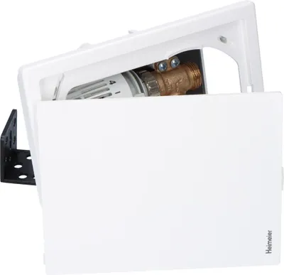 Imagen del producto de Caja multiconexión IMI Heimeier C/RTL UP, con receptor RTL integrado, color blanco RAL 9016, 1 unidad.