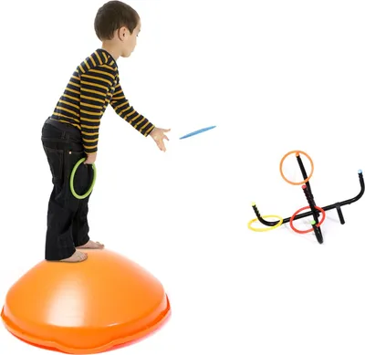Produktbild von Gonge Spielkreisel Mini Top m. Wurfspiel - orange