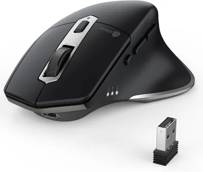 Zdjęcie produktu dla Mysz Bluetooth, ładowalna mysz ergonomiczna, akumulator, wiele urządzeń, 800/1200/1600/2000/2400DPI, 7 przycisków do PC/Laptopa/Tableta/MacBooka